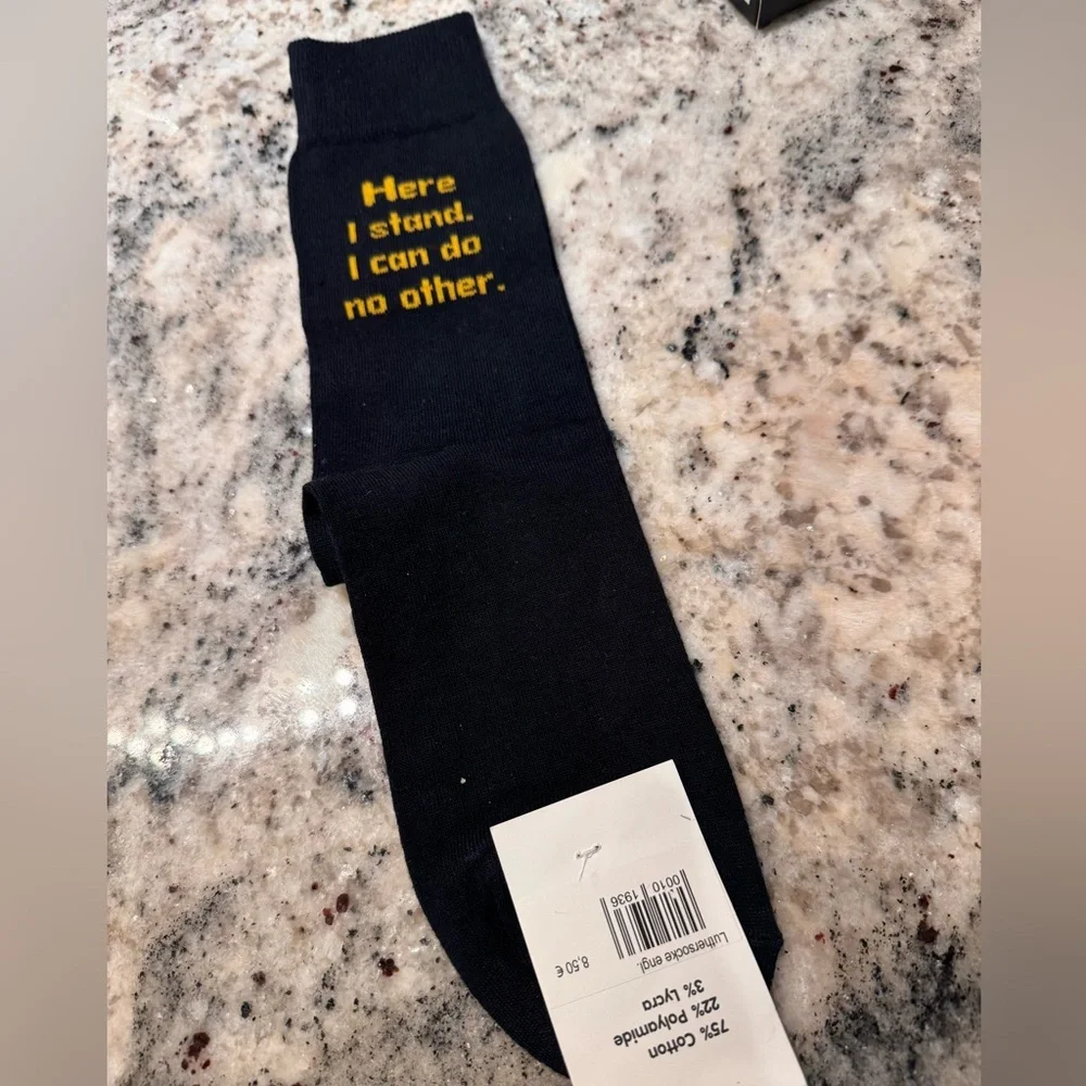 NEW Black and Gold Socks 7-9.5